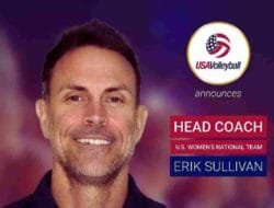 Erik Sullivan Gantikan Kiraly Pimpin Timnas Voli Putri USA
