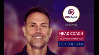 Erik Sullivan Gantikan Kiraly Pimpin Timnas Voli Putri USA