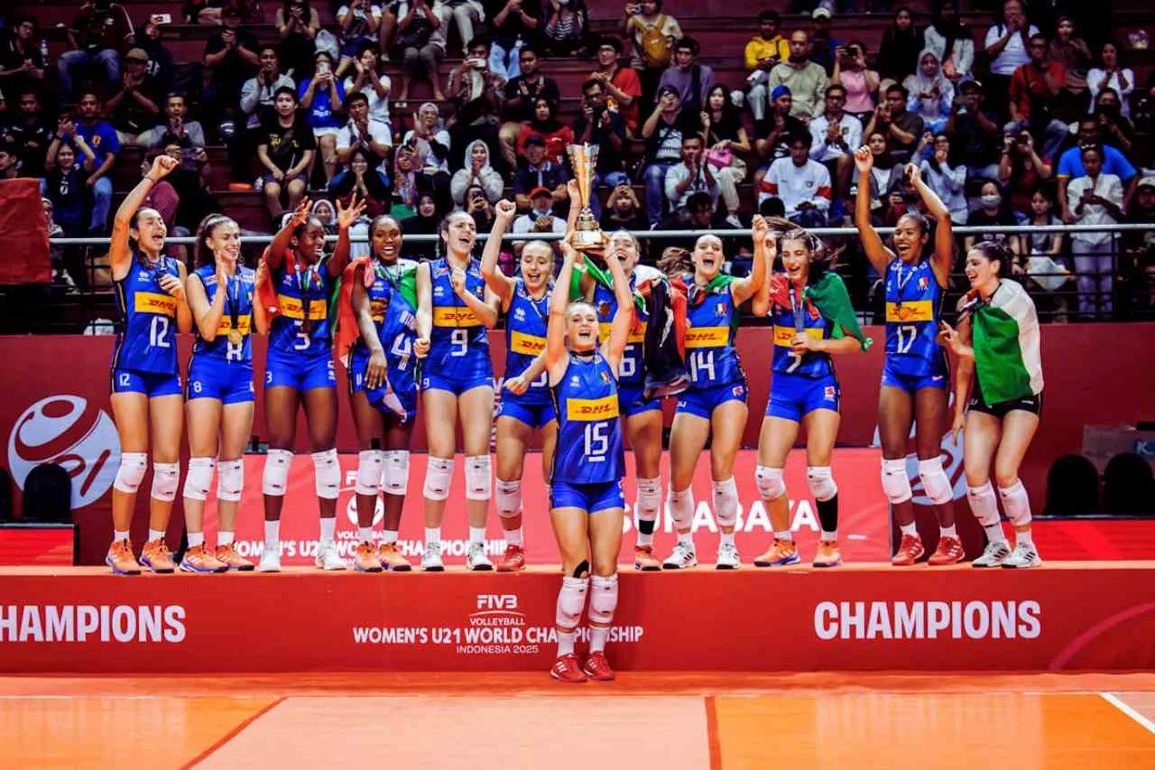 Hasil Lengkap Kejuaraan Dunia Voli Putri U-21 2025 Hari TerakhirTimnas Voli Putri Italia Rebut Tahta