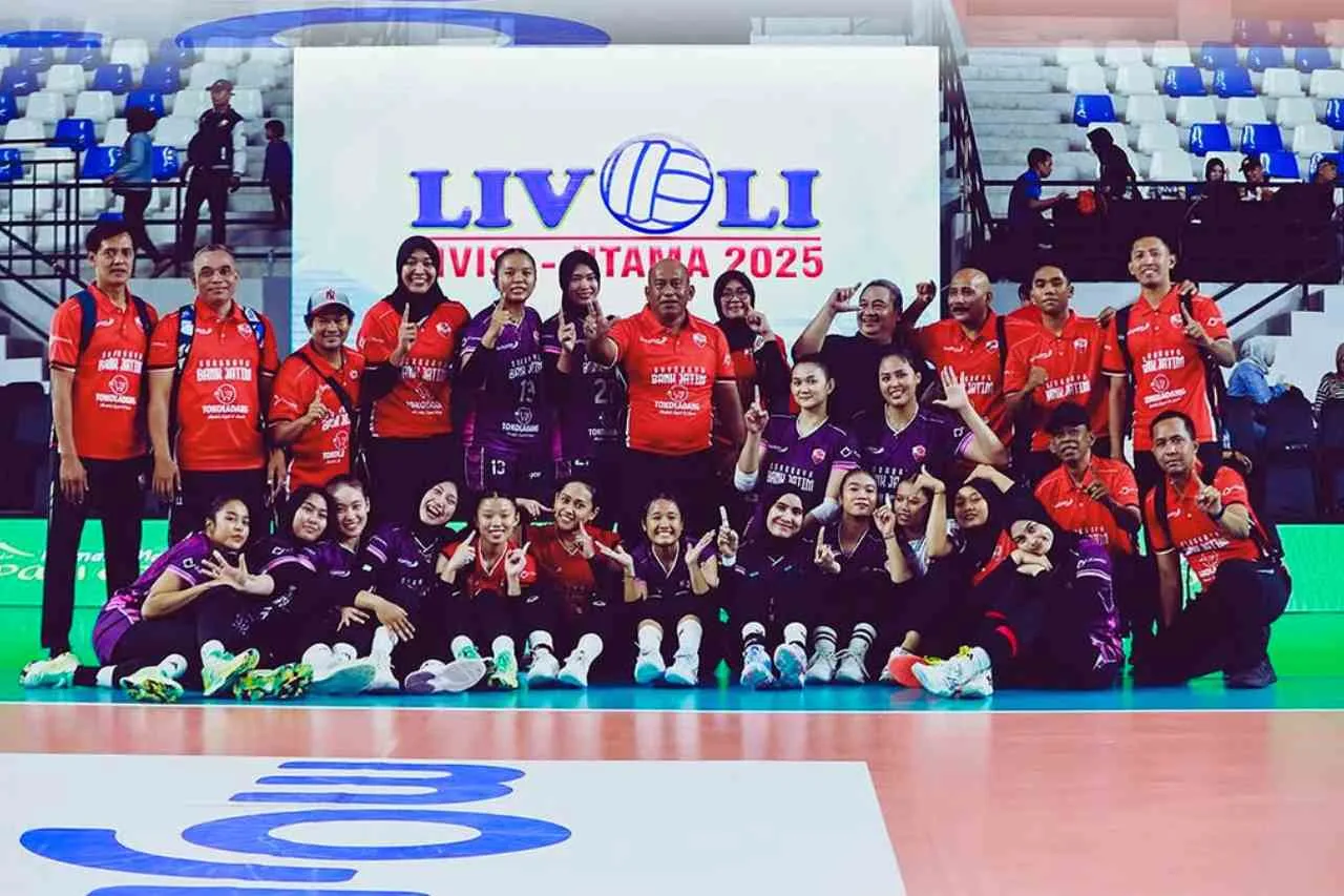 Klasemen Pool EE Livoli 2025 Putri Bank Jatim Perkasa, Mitra Terpuruk
