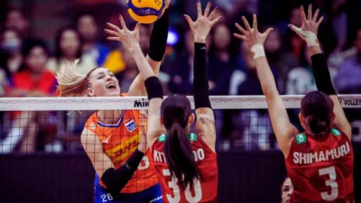 Timnas Voli Putri Jepang Lolos ke Semifinal Usai Tumbangkan Belanda dalam Duel 5 Set